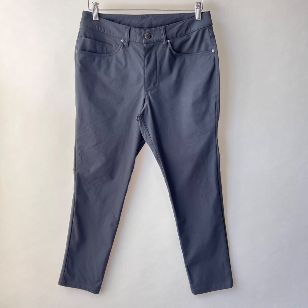 Lululemon ABC Slim-Fit Pant Warpstreme , Dark Grey , Size 30 B181